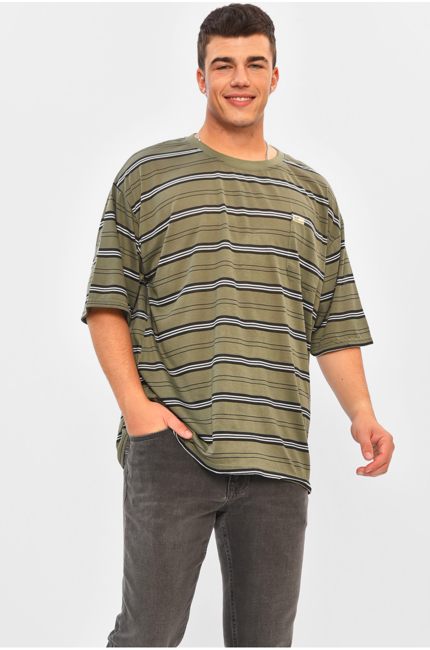 Футболка мужская батальная цвета хаки Т4 202972