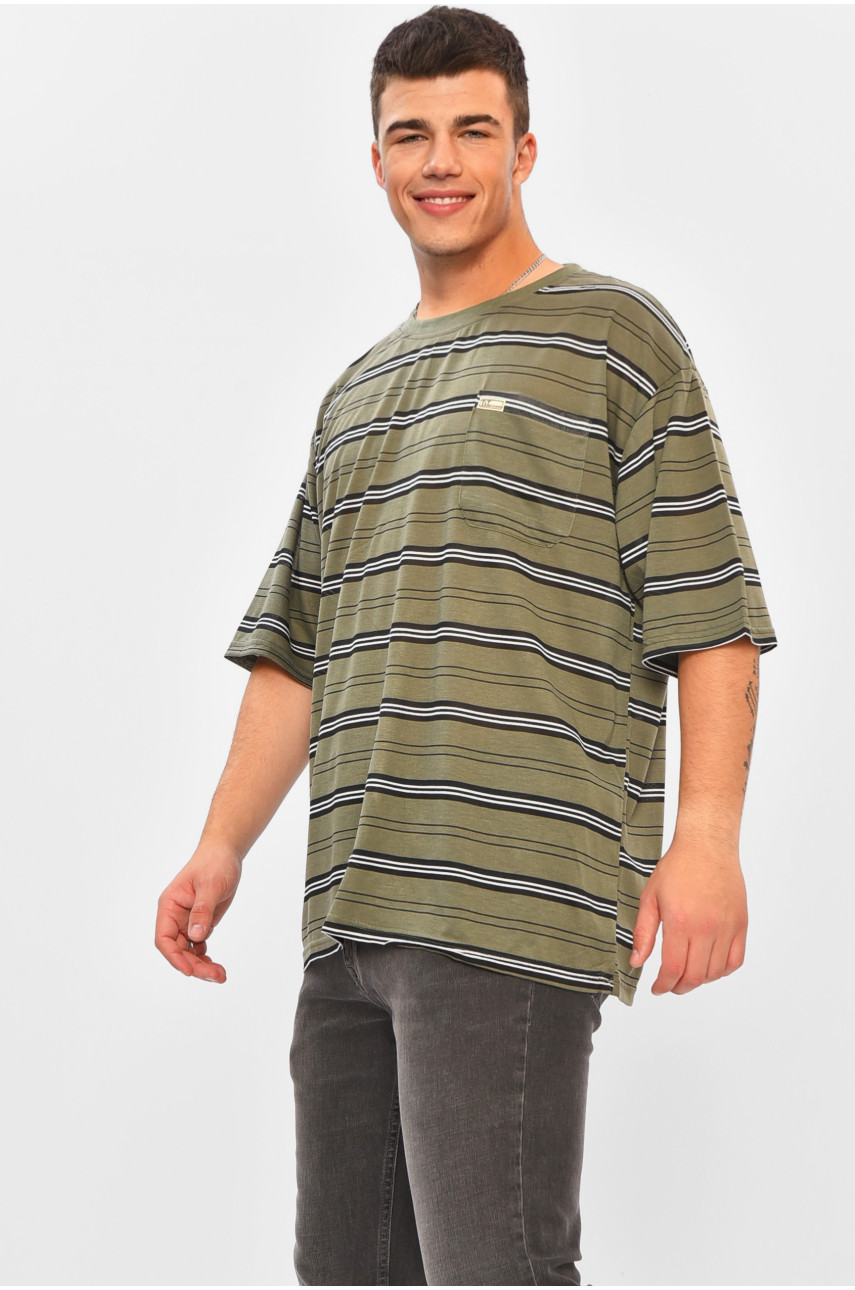 Футболка мужская батальная цвета хаки Т4 202972