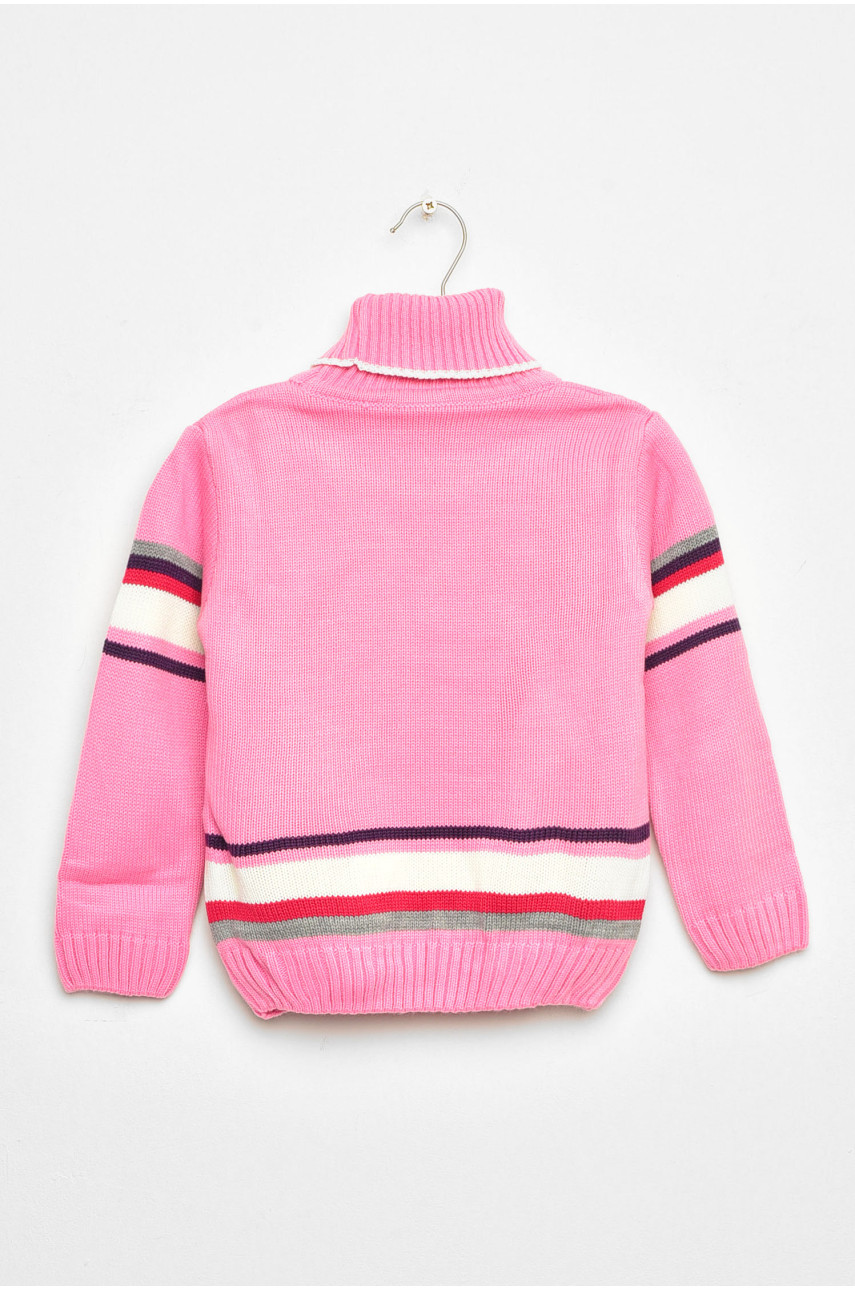 Свитер детский для девочки розового цвета асорті 202977 Свитер детский для девочки розового цвета асорті 202977