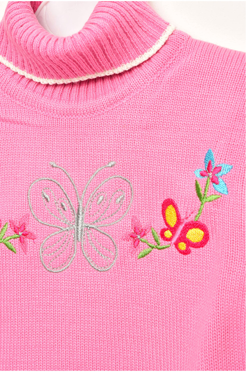 Свитер детский для девочки розового цвета асорті 202977 Свитер детский для девочки розового цвета асорті 202977