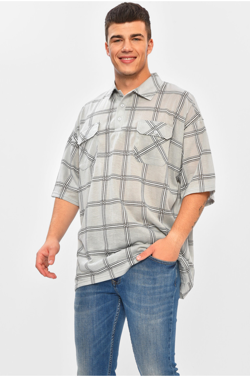 Футболка мужская батальная серого цвета Т41 202979