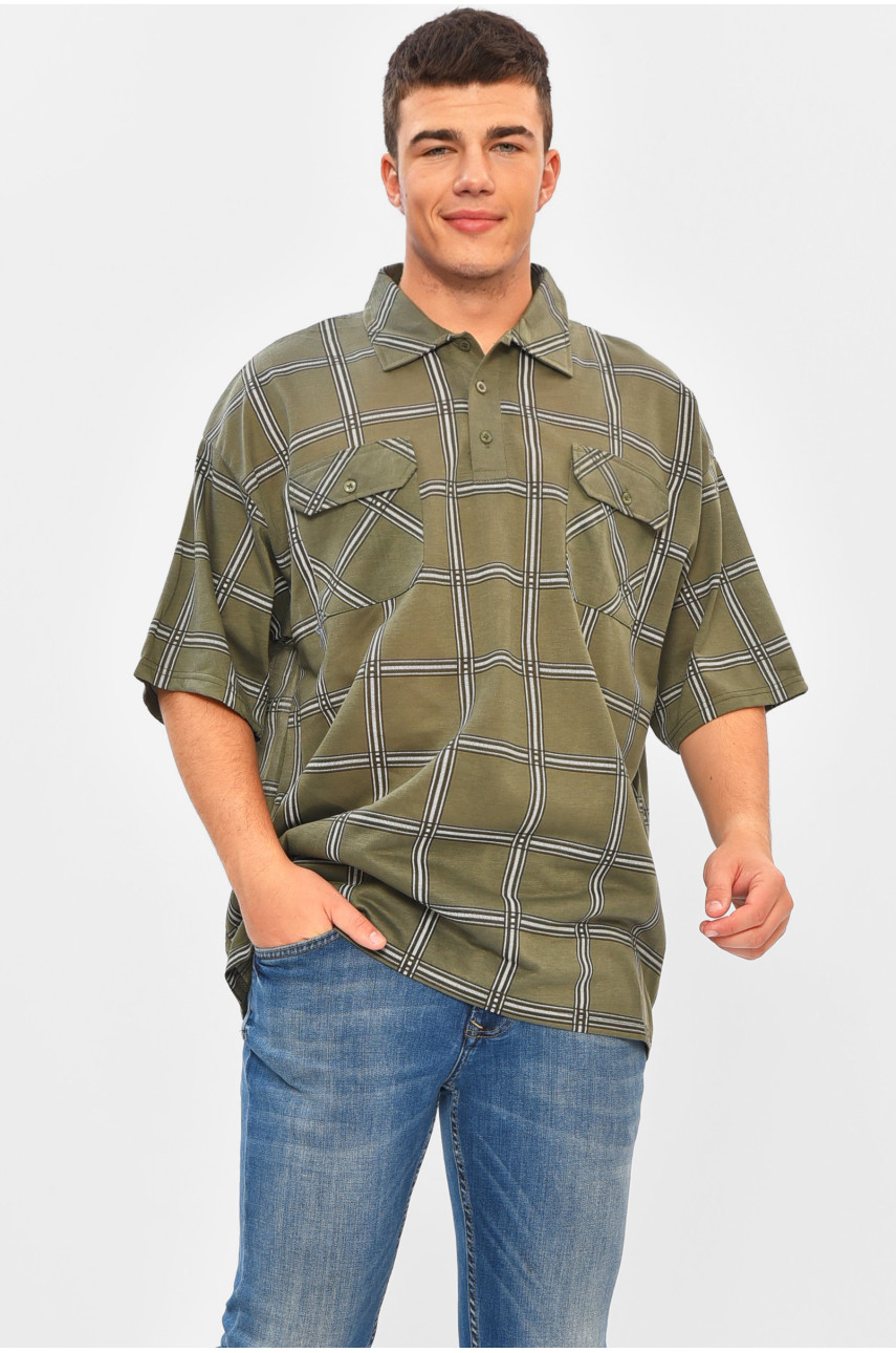 Футболка мужская батальная цвета хаки Т41 202981