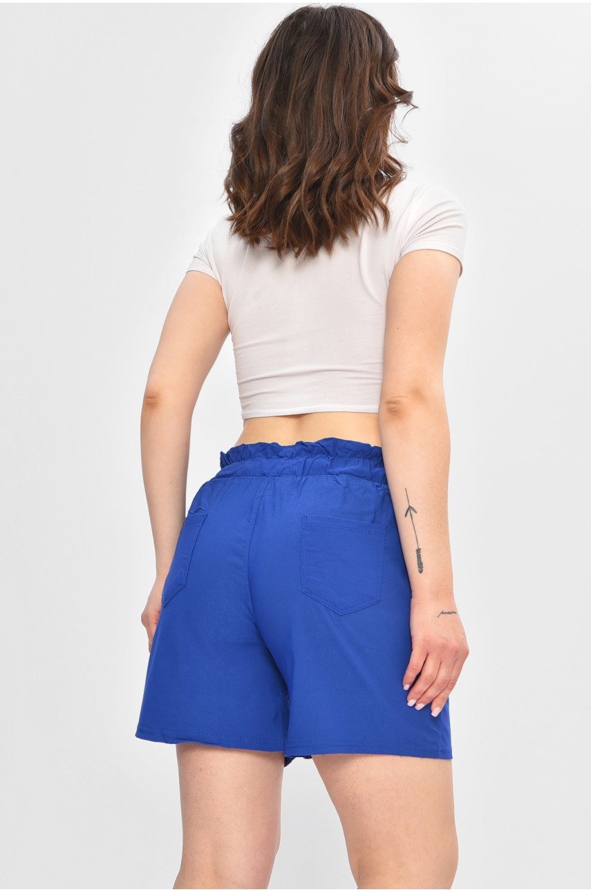 Шорти жіночі однотонні синього кольору 404-5 203002