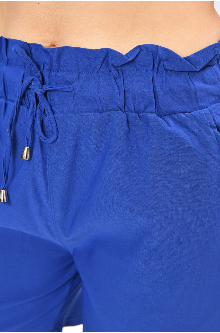 Шорти жіночі однотонні синього кольору 404-5 203002