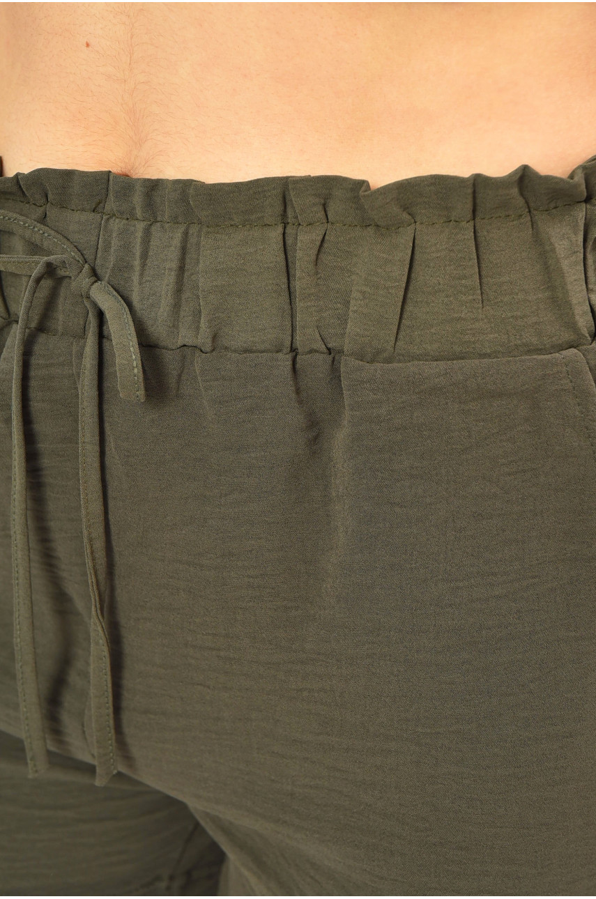 Шорти жіночі однотонні кольори хакі 401-1 203014