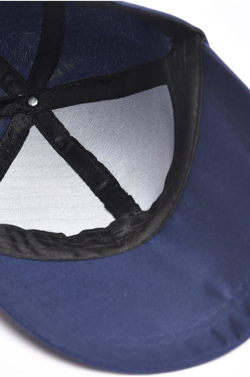 Кепка мужская однотонная темно-синего цвета 203030 Кепка мужская однотонная темно-синего цвета 203030