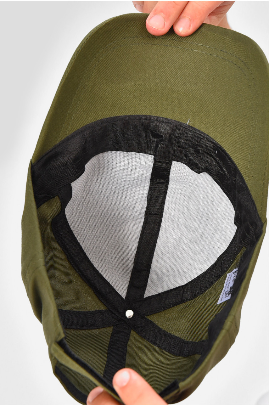 Кепка мужская однотонная цвета хаки 203032