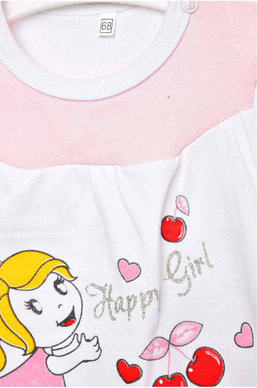 Костюм детский для девочки светло-розового цвета асорті 203055