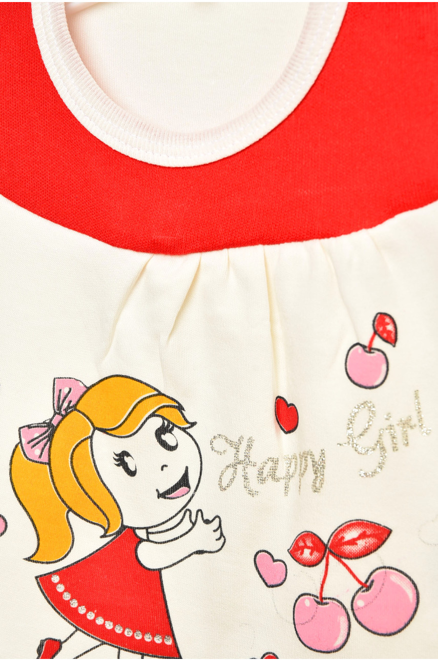 Костюм детский для девочки красного цвета асорті 203057