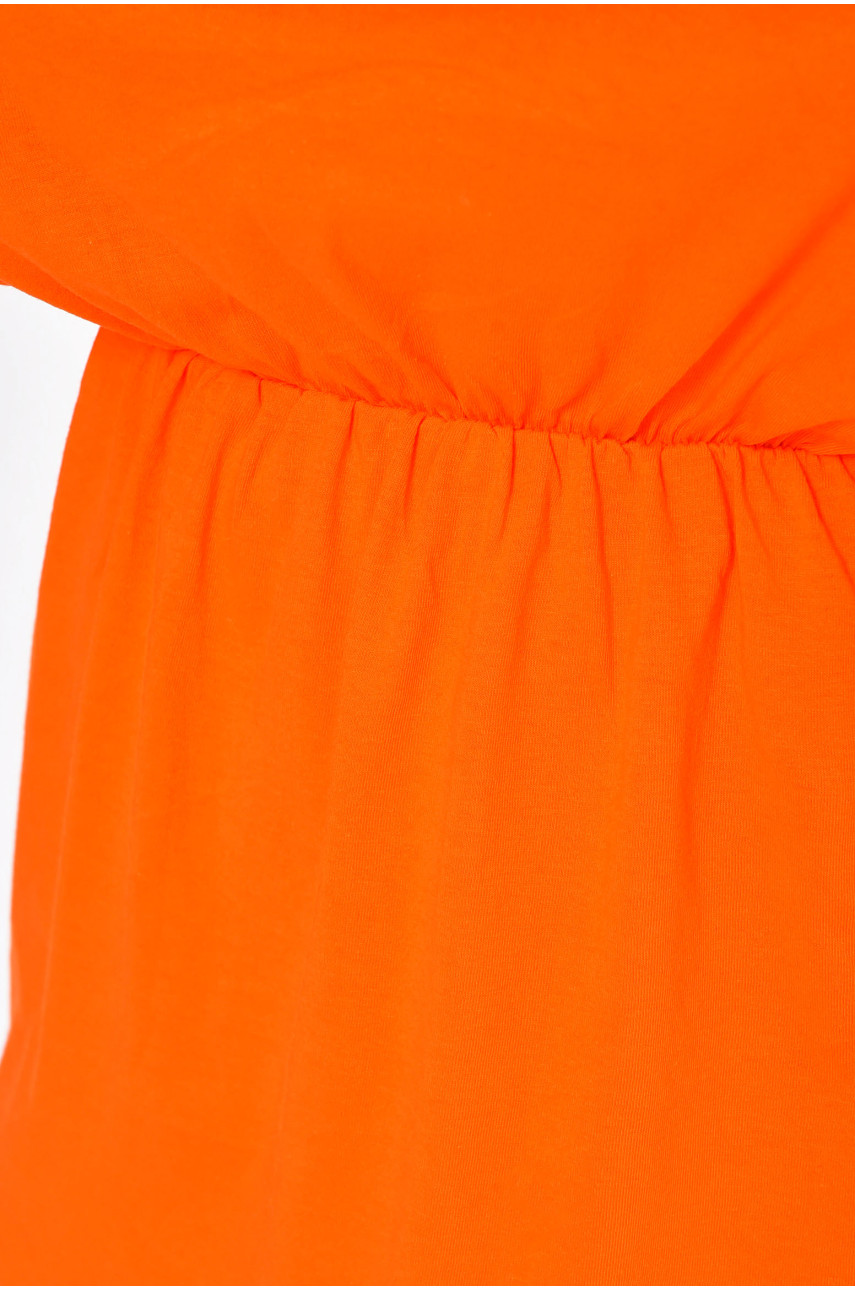 Туника женская однотонная оранжевого цвета 1359 203064