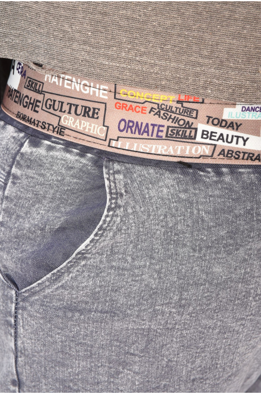 Джинсы женские батальные серого цвета 25956 203068 Джинсы женские батальные серого цвета 25956 203068