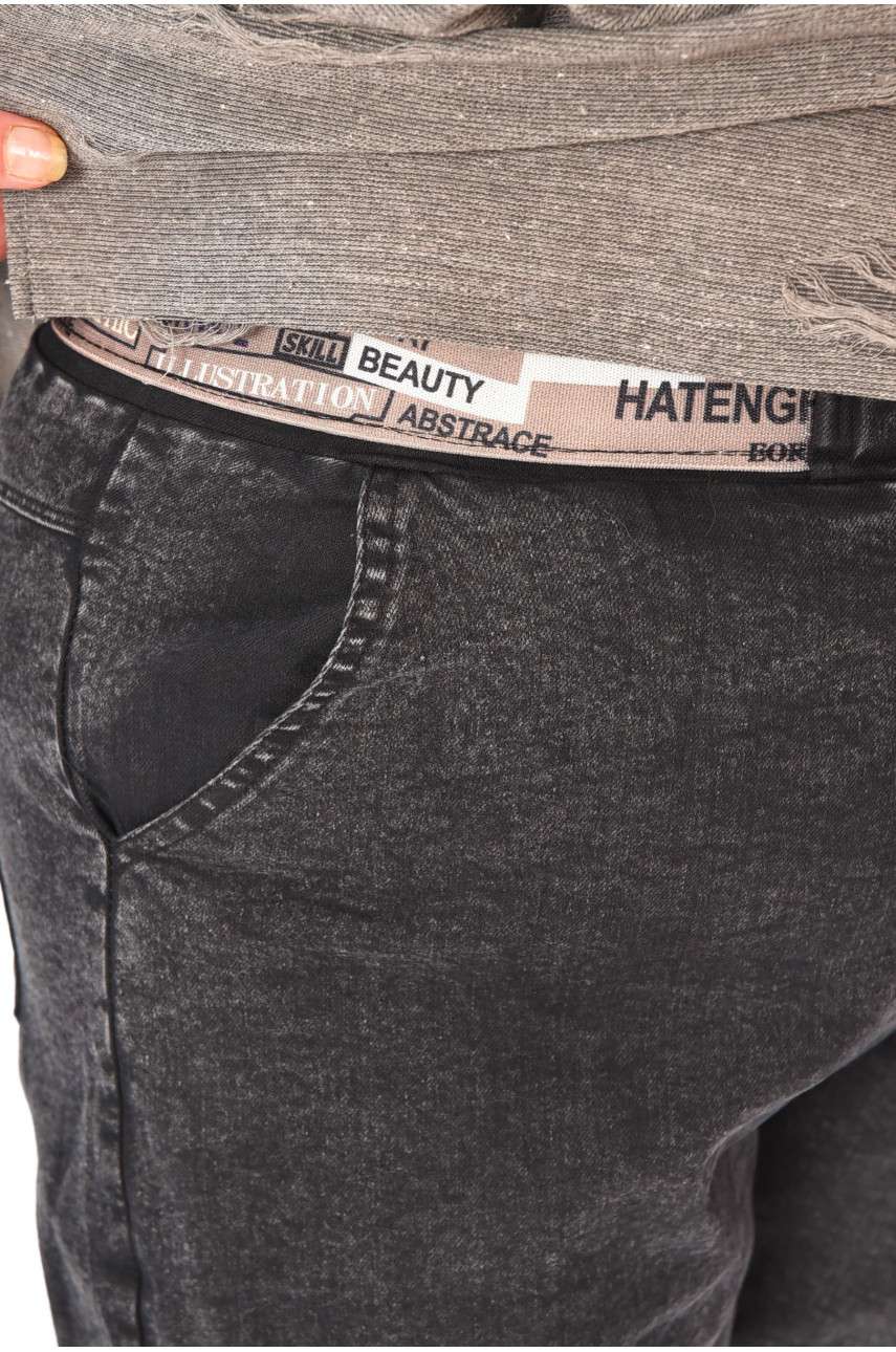 Джинсы женские батальные черного цвета 25956 203069 Джинсы женские батальные черного цвета 25956 203069