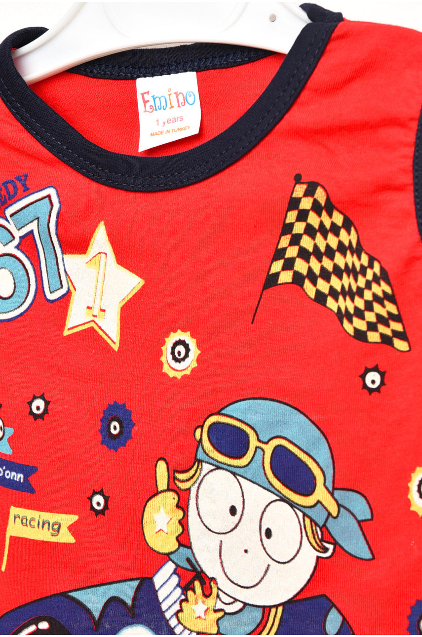 Костюм детский для мальчика красного цвета асорти 203071