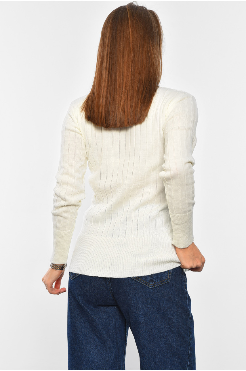 Гольф женский однотонный белого цвета Уценка 4659 203080