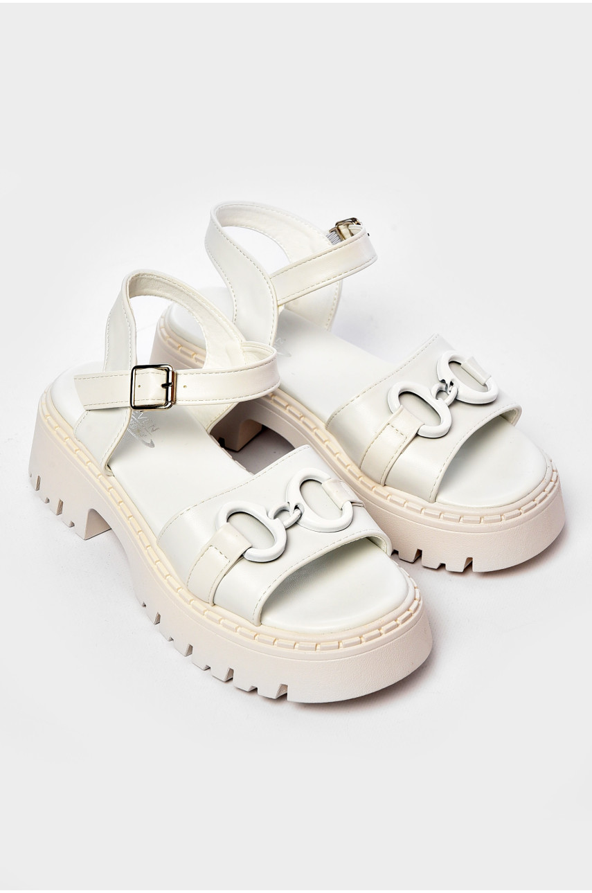 Босоніжки жіночі білого кольору SE06-3 203086 Босоніжки жіночі білого кольору SE06-3 203086