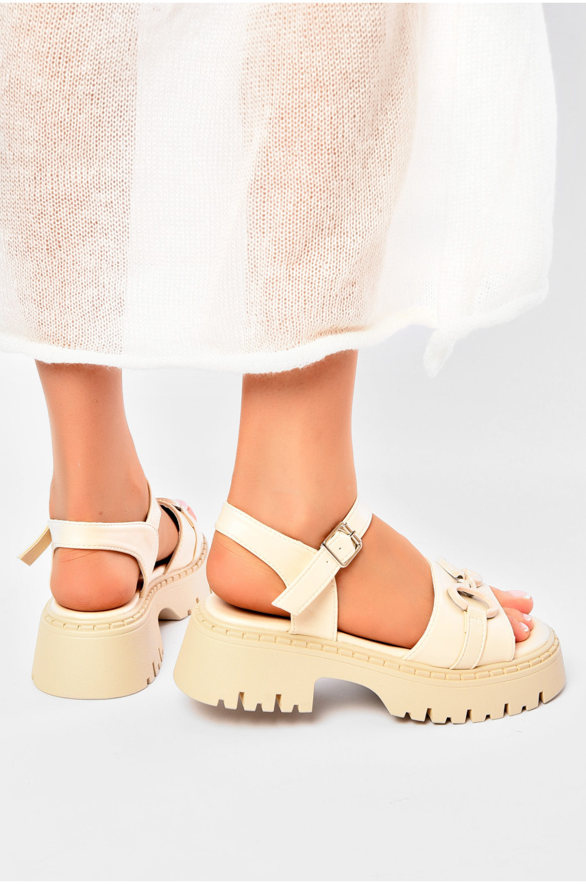 Босоножки женские бежевого цвета SE06-2 203096 Босоножки женские бежевого цвета SE06-2 203096