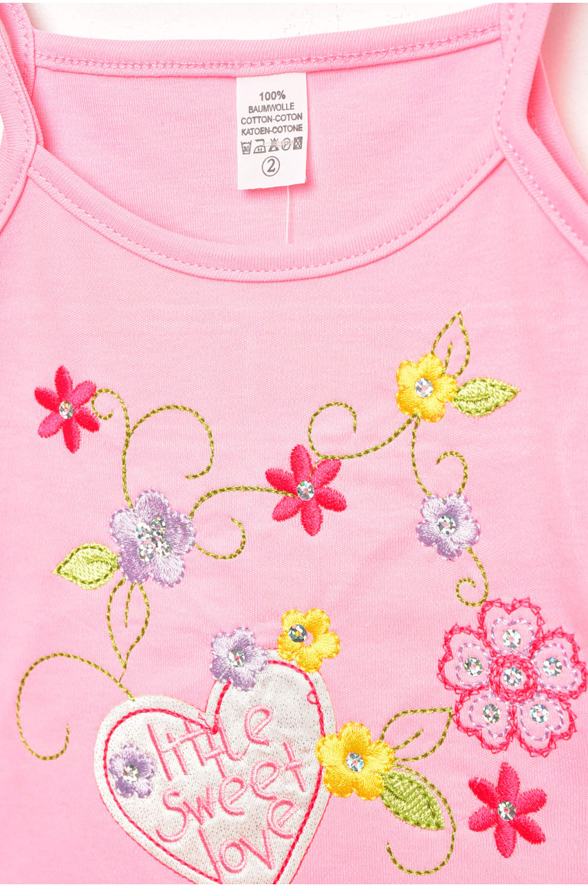 Костюм детский для девочки розового цвета асорті 203105