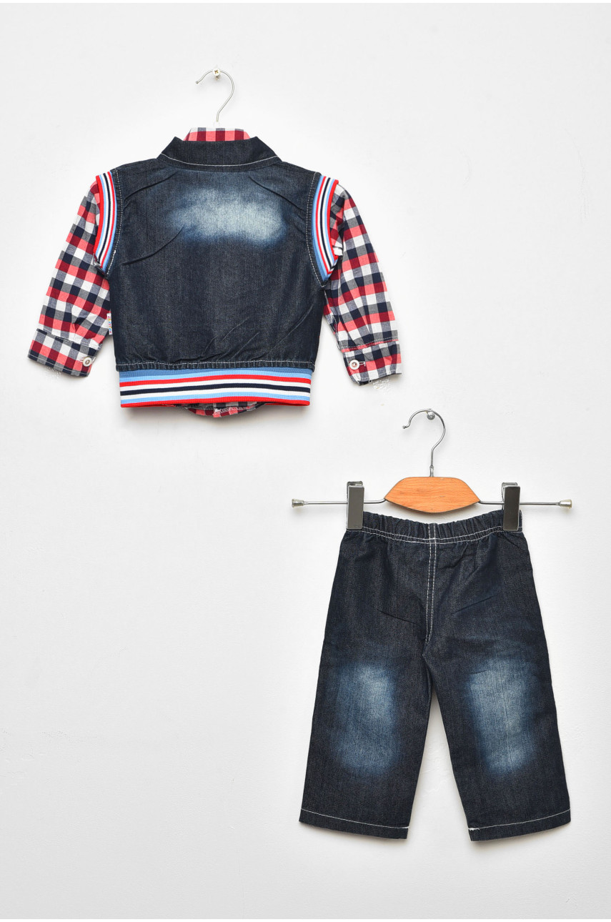 Костюм дитячий для хлопчика чорного кольору асорти 203113 Костюм дитячий для хлопчика чорного кольору асорти 203113