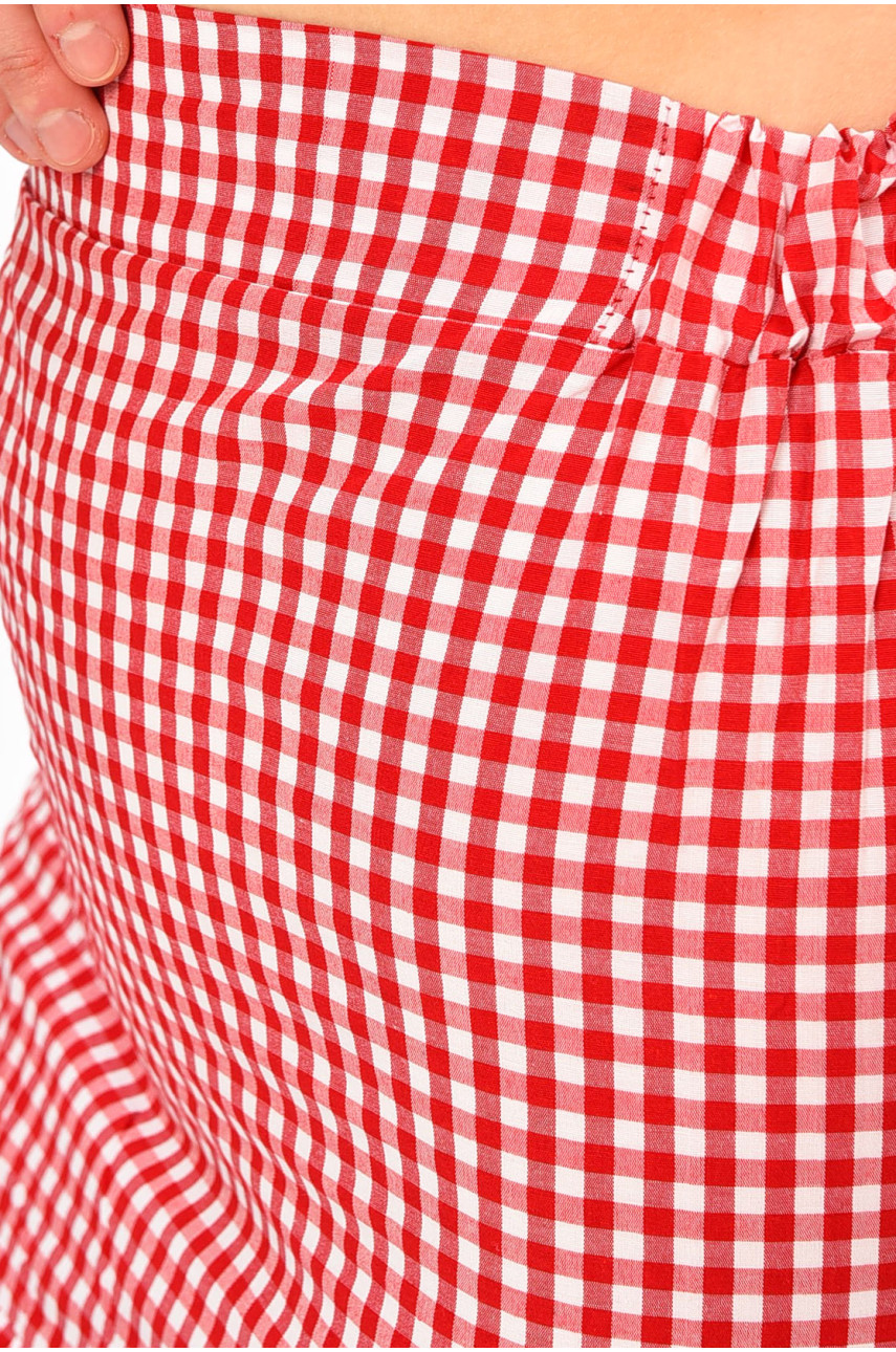 Костюм жіночий червоного кольору з принтом 1558 203115 Костюм жіночий червоного кольору з принтом 1558 203115