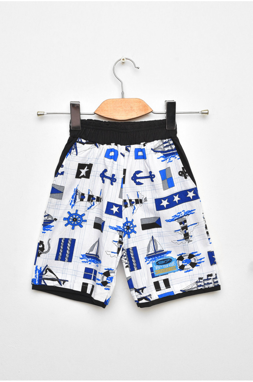 Шорты детские для мальчика белого цвета асорти 203122