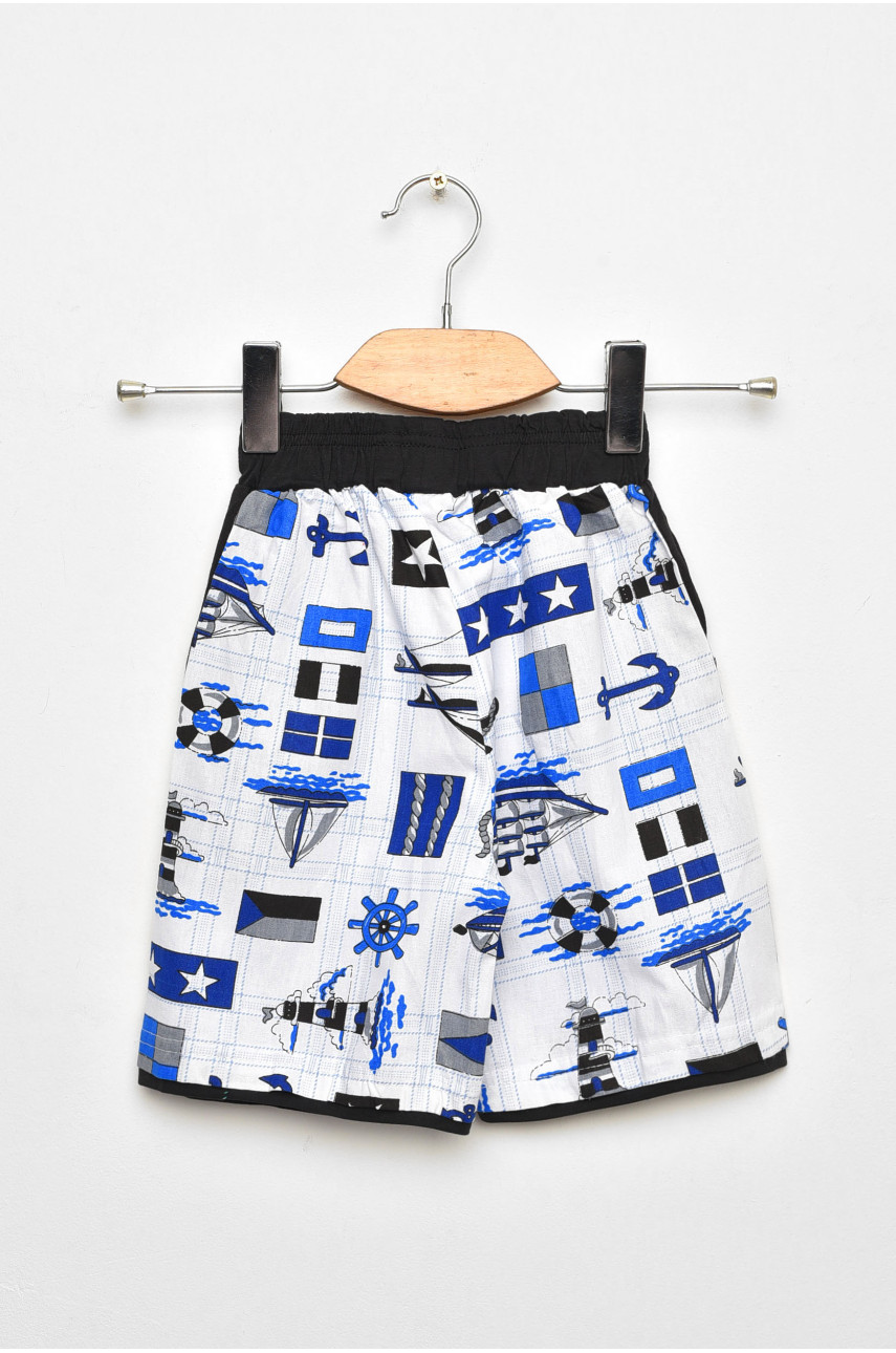 Шорты детские для мальчика белого цвета асорти 203122