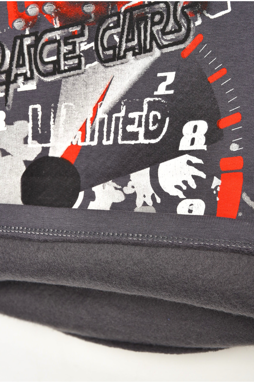 Костюм дитячий для хлопчика сіро-синього кольору на флісі асорти 203125 Костюм дитячий для хлопчика сіро-синього кольору на флісі асорти 203125