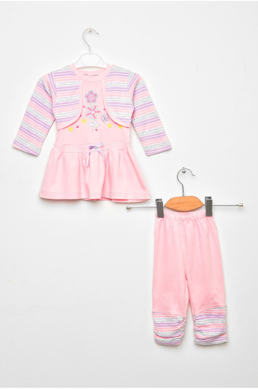 Костюм детский для девочки розового цвета асорті 203144