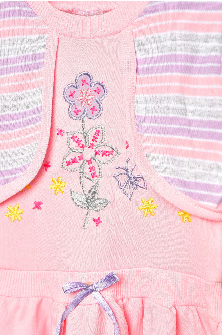 Костюм детский для девочки розового цвета асорті 203144