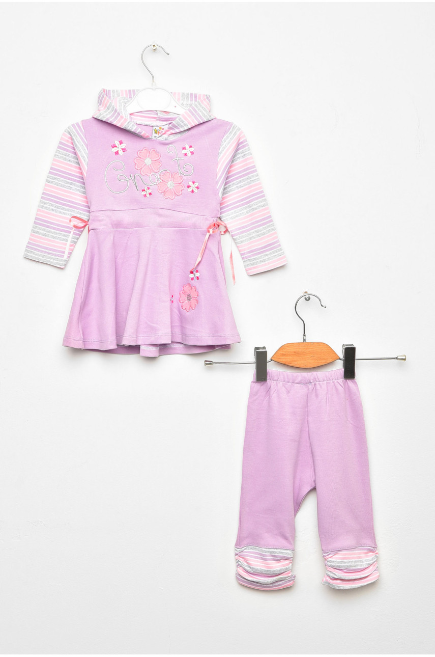 Костюм детский для девочки сиреневого цвета асорті 203145