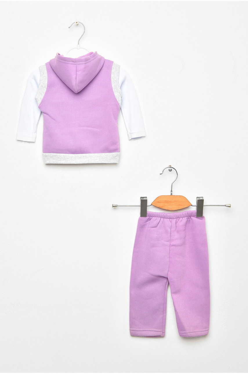 Костюм детский тройка сиреневого цвета асорти 203146