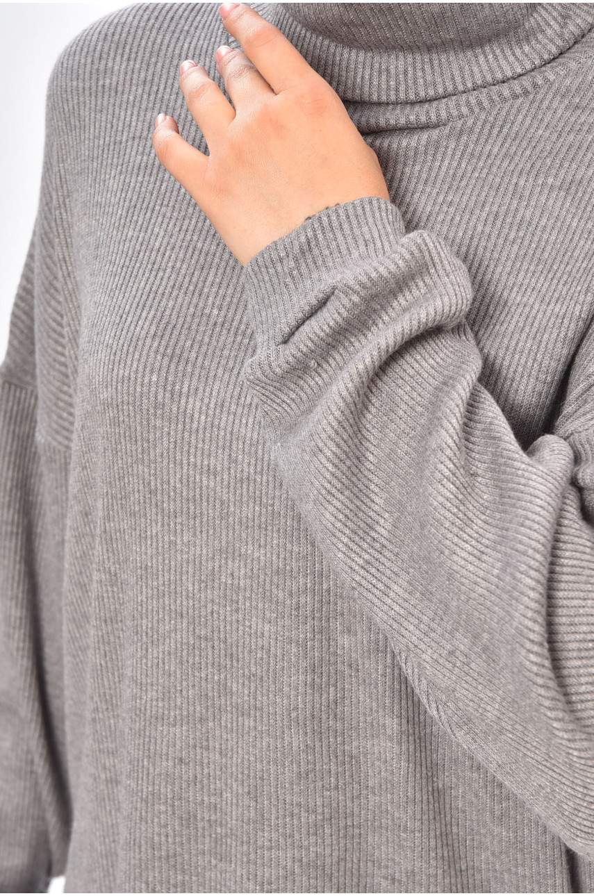 Кофта жіноча однотонна сірого кольору 219 203203