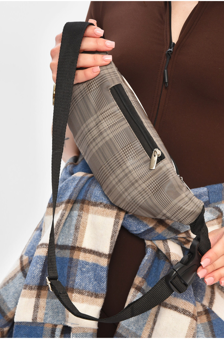 Бананка женская серого цвета с принтом 203248