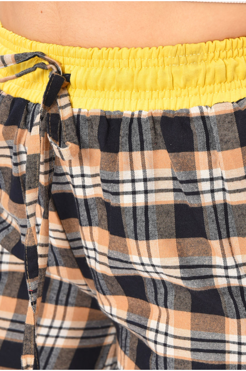 Штаны женские тёмно-синего цвета с принтом 320 203338