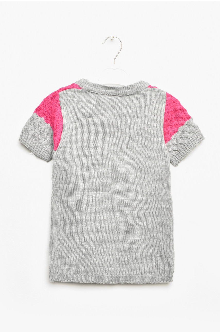 Кофта детская для девочки серого цвета 406 203363