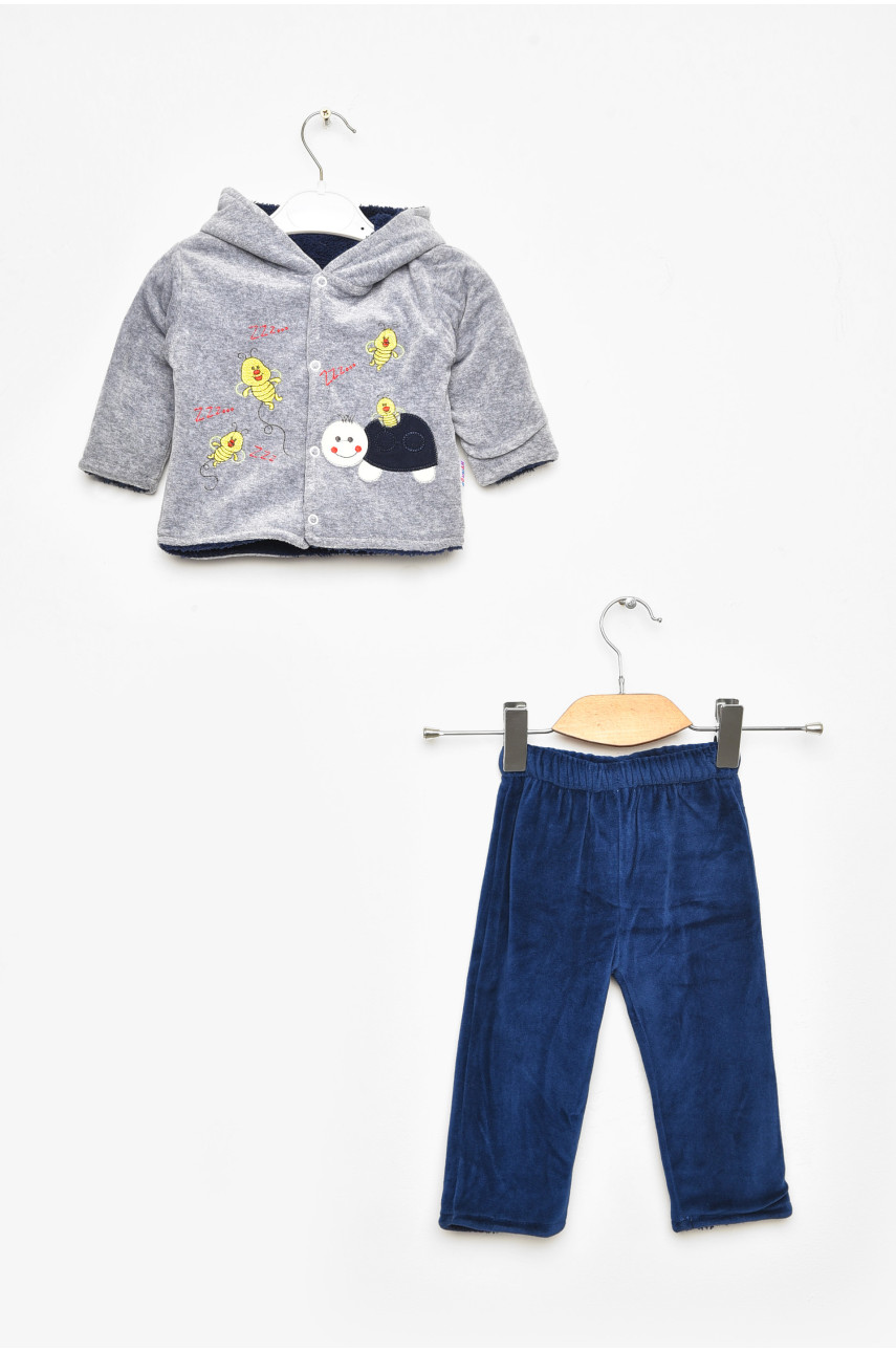 Костюм детский для мальчика серого цвета асорті 203365