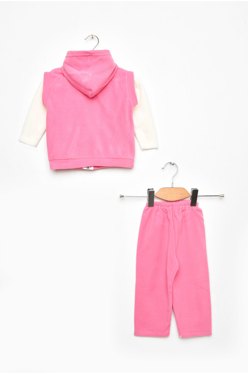 Костюм детский для девочки салатового цвета с принтом асорті 203388