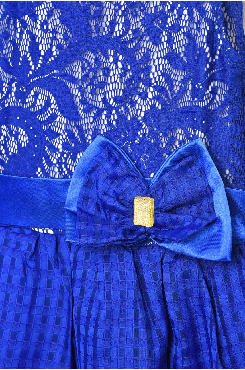 Платье детское для девочки синего цвета 203389