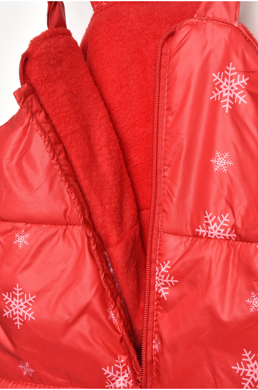 Комбинезон детский для девочки красного цвета асорті 203390