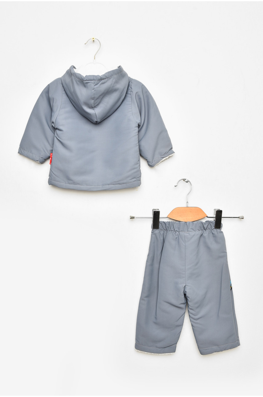 Костюм дитячий демісезонний для хлопчика сірого кольору асорті 203391 Костюм дитячий демісезонний для хлопчика сірого кольору асорті 203391