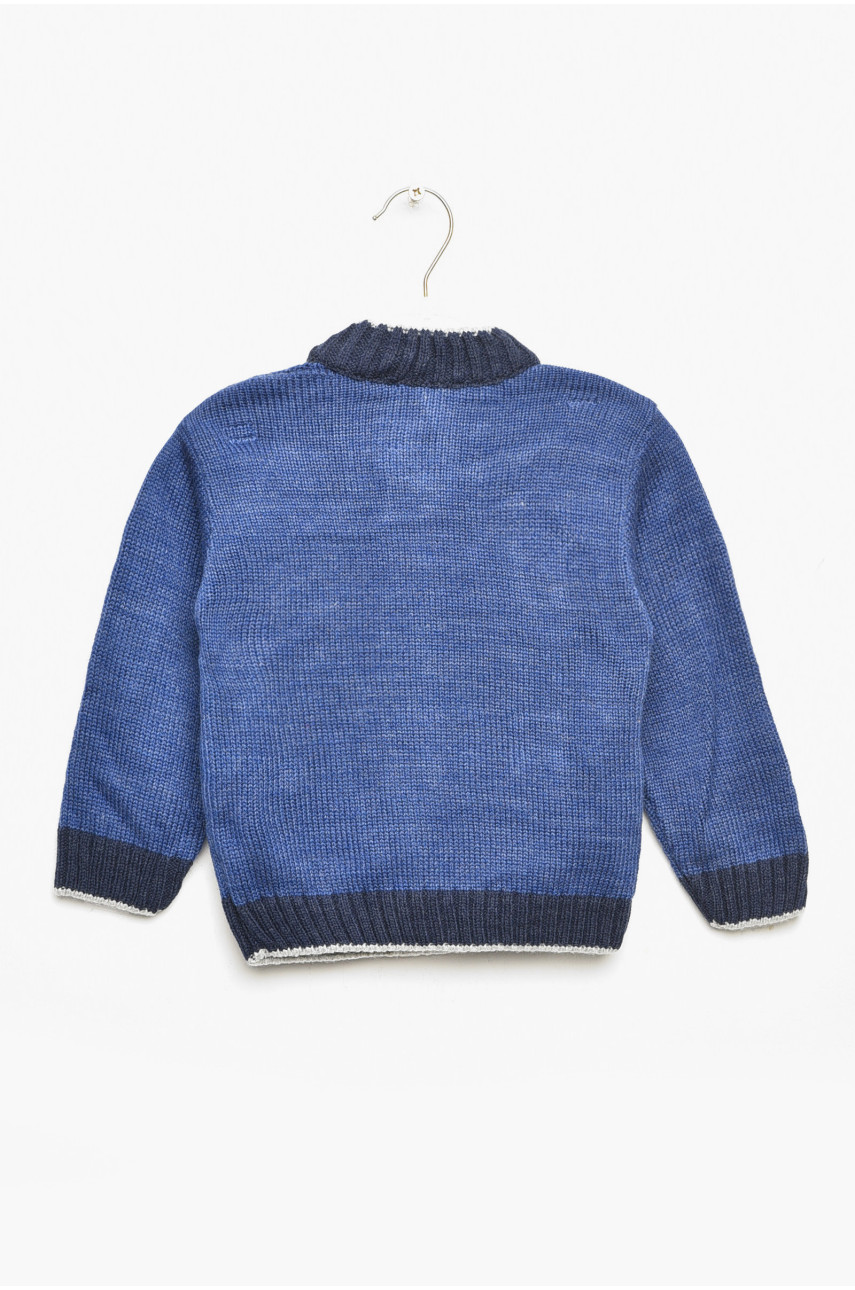 Свитер детский для мальчика синего цвета асорті 203392