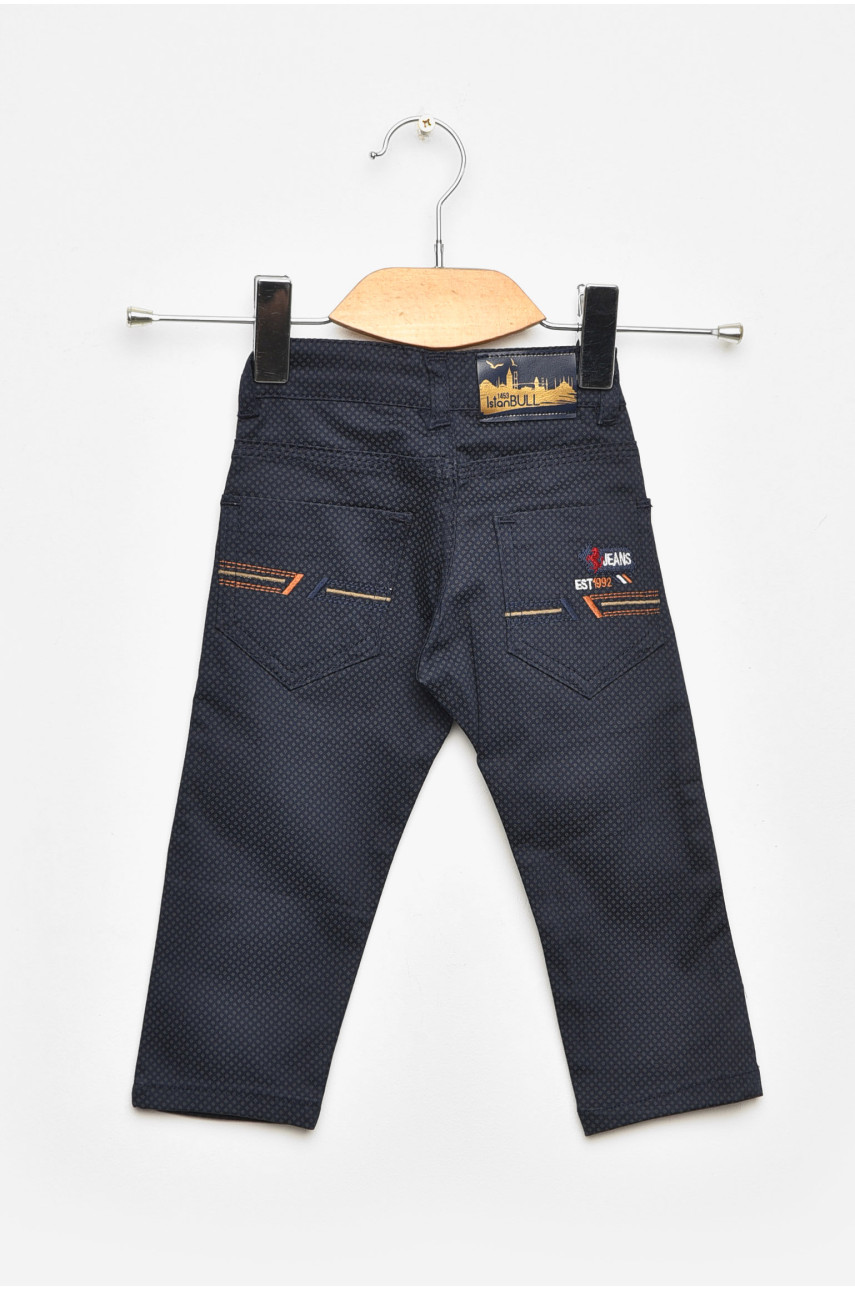 Штаны детские для мальчика тёмно-синего цвета асорті 203413