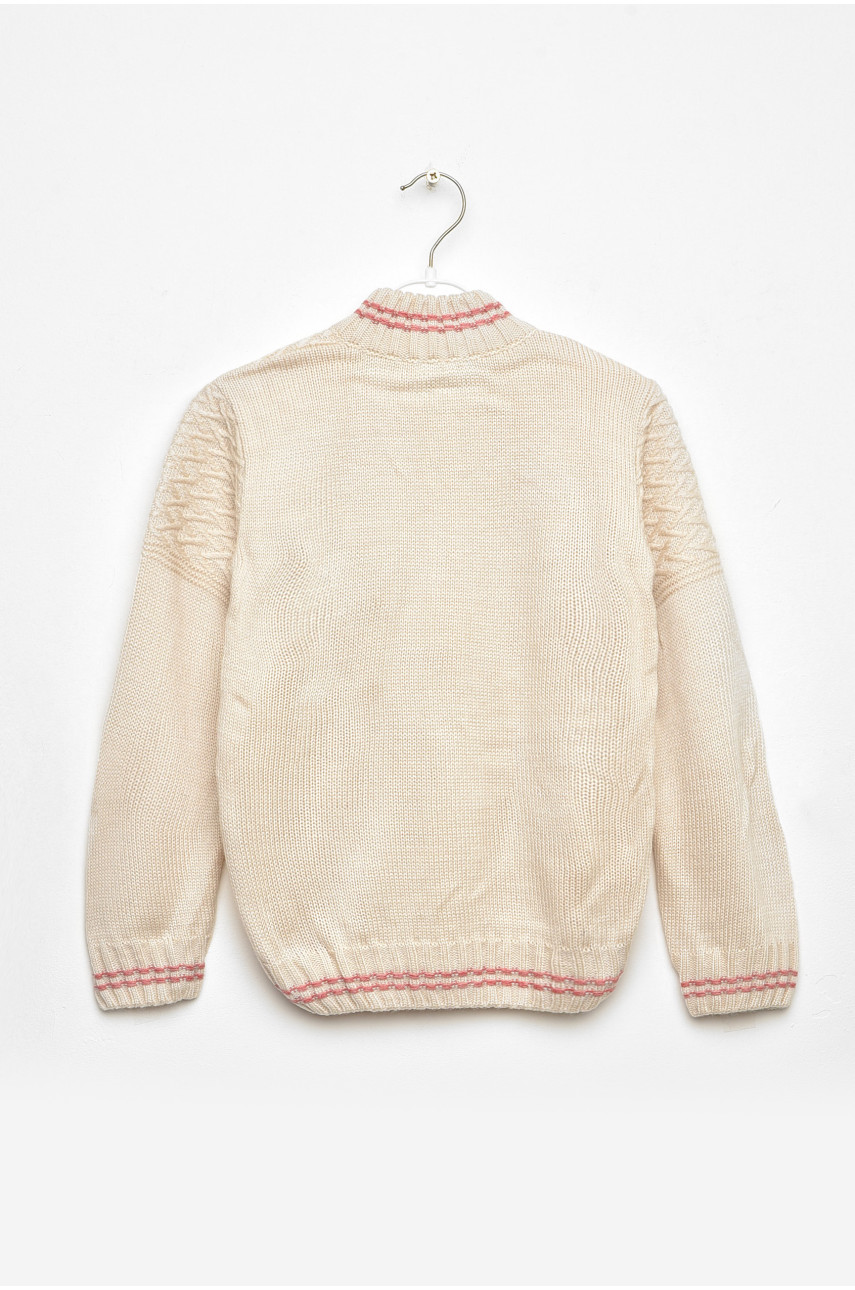 Кофта детская для девочки бежевого цвета 3205 203420