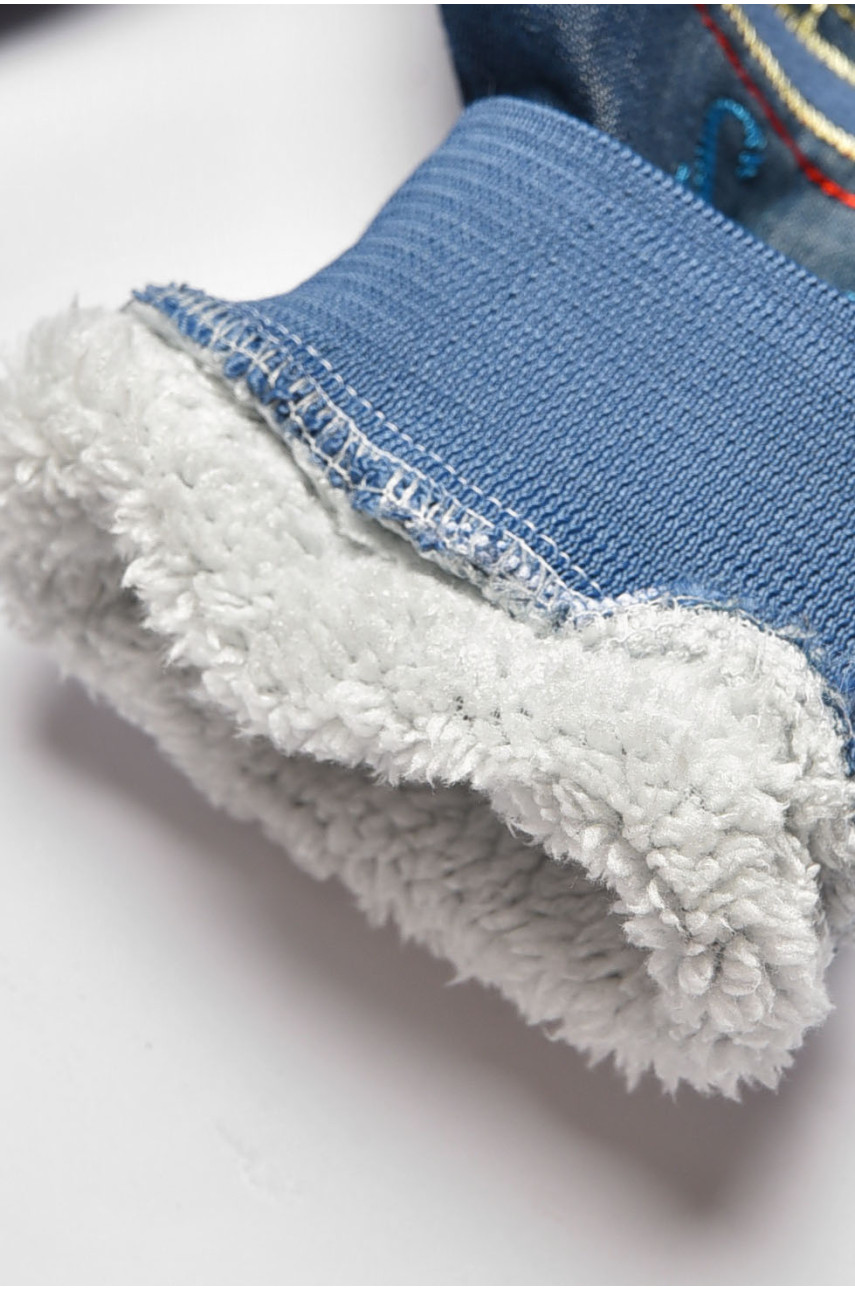 Джинсы детские для мальчика синего цвета зима на меху асорті 203430 Джинсы детские для мальчика синего цвета зима на меху асорті 203430