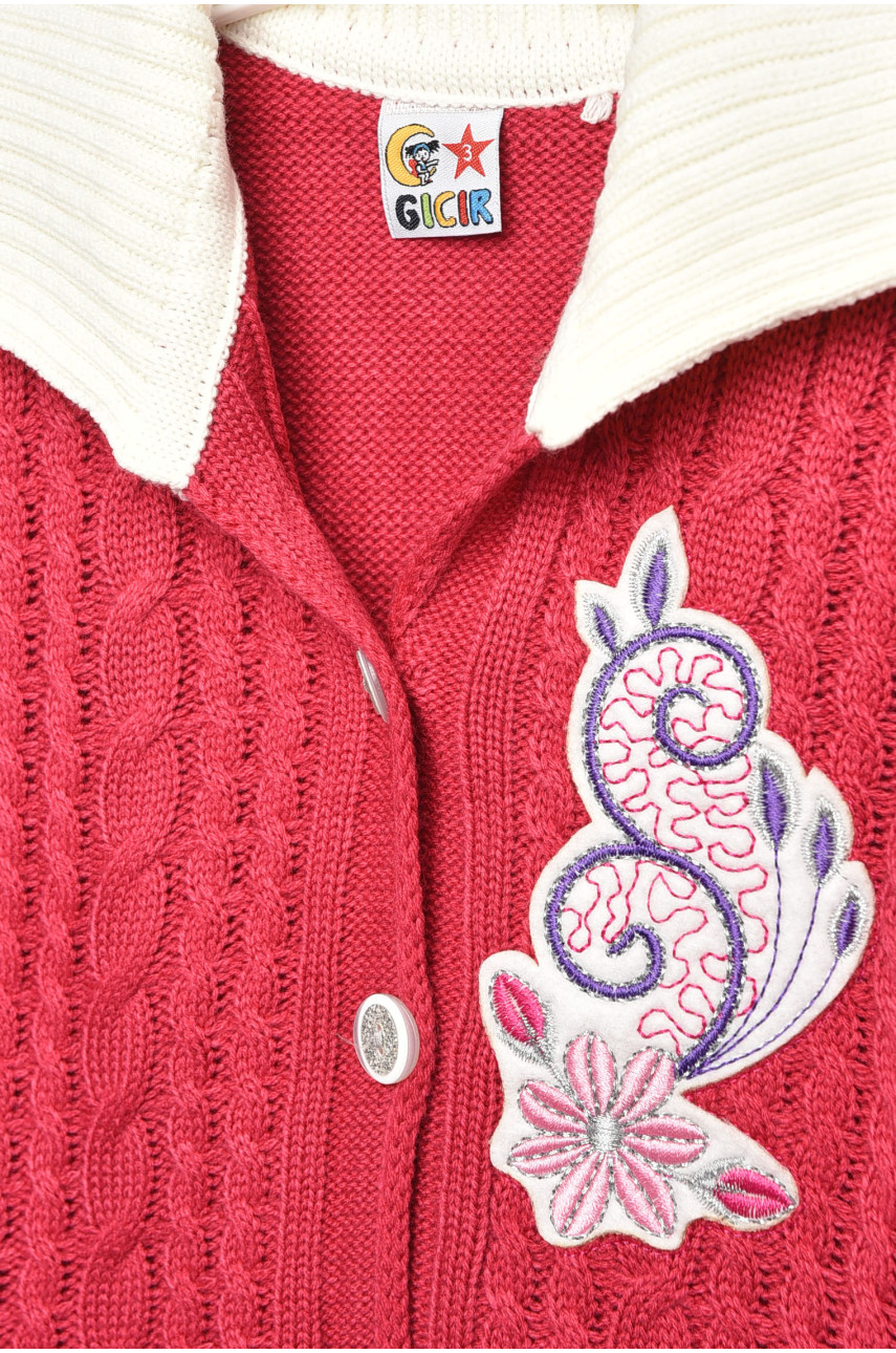 Кофта дитяча для дівчинки рожевого кольору з принтом асорті 203435 Кофта дитяча для дівчинки рожевого кольору з принтом асорті 203435