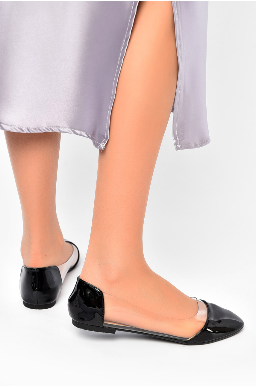 Балетки женские черного цвета d-1 203471