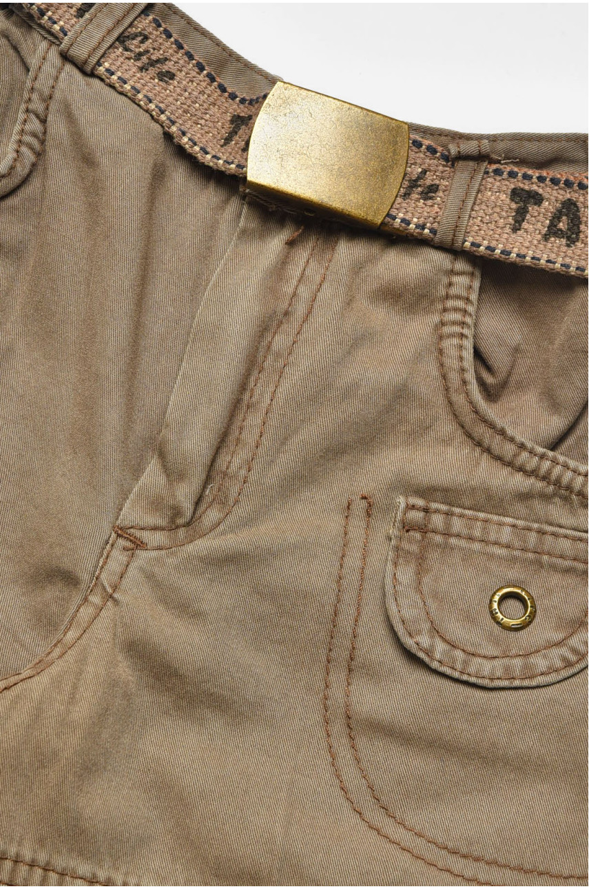 Бриджи детские для мальчика тёмно-бежевого цвета асорті 203478