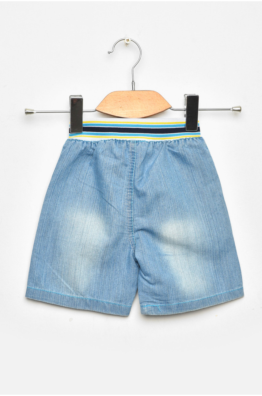 Шорты джинсовые детские для девочки синего цвета асорти 203483