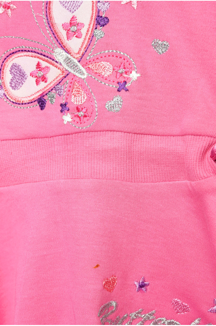 Костюм дитячий для дівчинки рожевого кольору з принтом 549 203485 Костюм дитячий для дівчинки рожевого кольору з принтом 549 203485