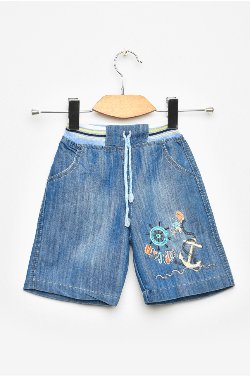 Шорты джинсовые детские синего цвета асорти 203486