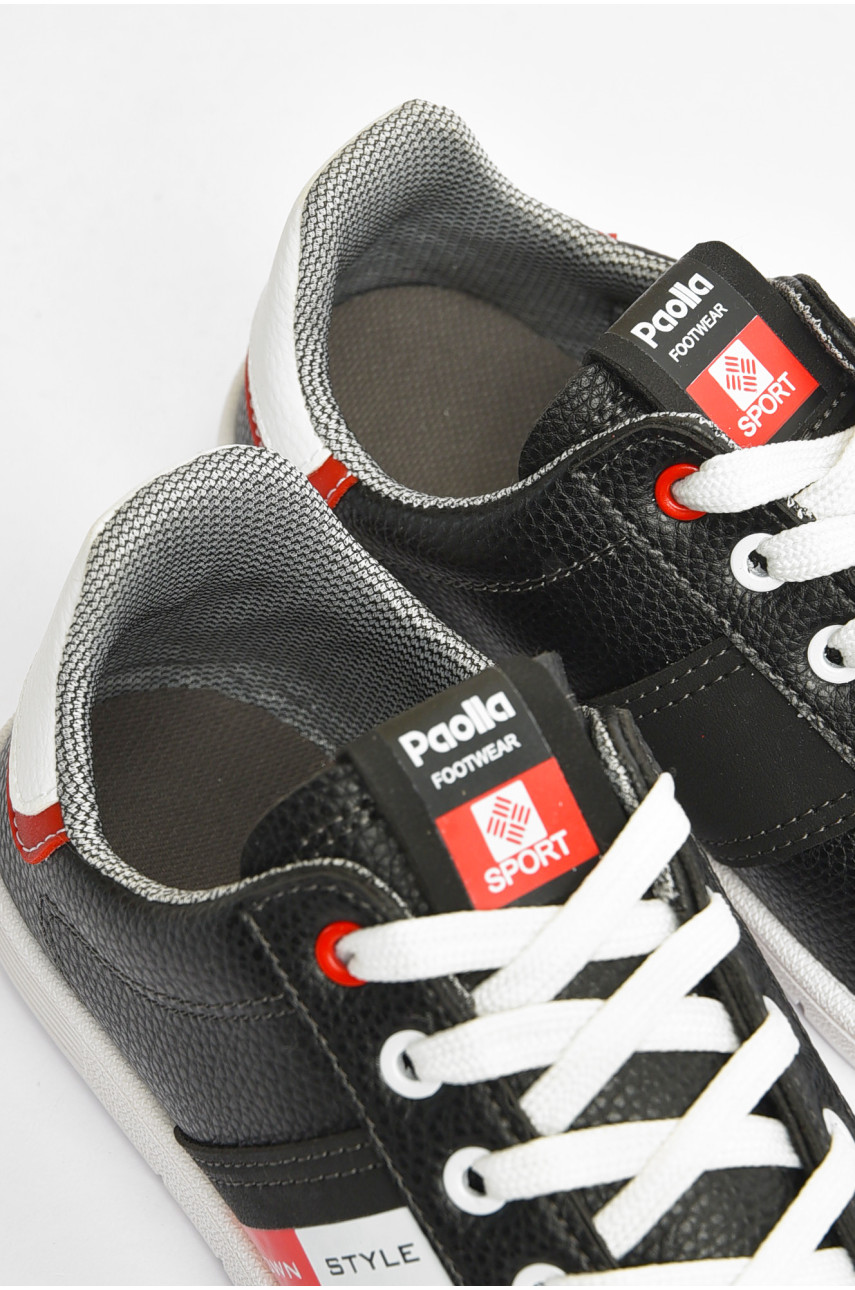 Кроссовки подросток для мальчика черного цвета 6102 203501